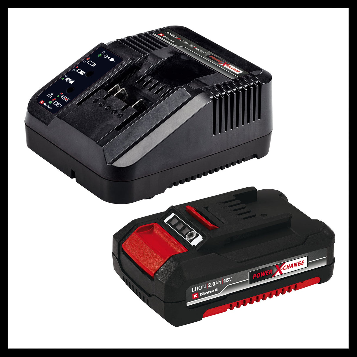 Masina de gaurit si insurubat (bormasina) pe acumulator Einhell TE - CD 18/45 3X - Li +22 1x2.0 Ah PXC, mandrina de gaurit detasabila, accesoriu unghiular, accesoriu excentric, set de biti cu 22 de piese, acumulator de 2.0 Ah, incarcator + cutie electronica Einhell - scule electrice si unelte profesionale - BricoMart