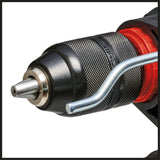 Masina de gaurit si insurubat cu percutie pe acumulator Einhell TE - ID 18 Li - Solo Power X - Change, Li - Ion, 18 V, functie de gaurire si gaurire cu impact, capacitate maxima de gaurire in beton de 13 mm, mandrina rapida de 13 mm, fara baterie si incarcator Einhell - scule electrice si unelte profesionale - BricoMart