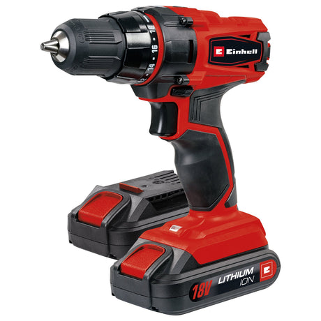 Masina de gaurit si insurubat pe acumulator Einhell TC - CD 18 - 2 Li, 2 baterii de 18V, 1,5 Ah, 38 Nm, oprire rapida, geanta de transport Einhell - scule electrice si unelte profesionale - BricoMart