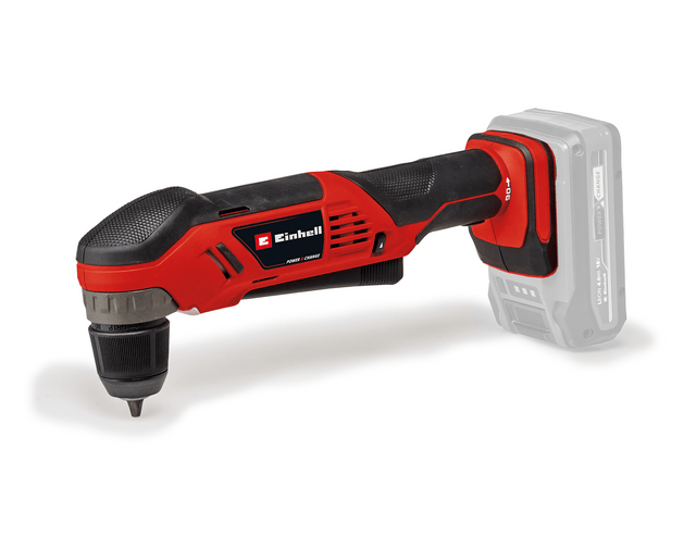 Masina de gaurit si insurubat unghiulara pe acumulator Einhell TE - AD 18 Li - Solo Power X - Change, 18 V, 45 Nm, mandrina cu eliberare rapida de 10 mm, lumina LED, suport pentru acumulator rotativ, fara acumulator Einhell - scule electrice si unelte profesionale - BricoMart