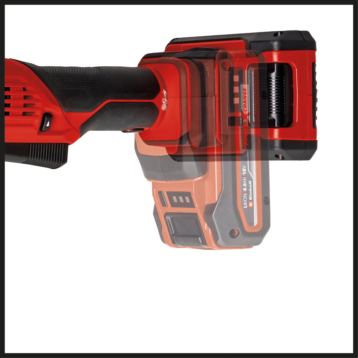 Masina de gaurit si insurubat unghiulara pe acumulator Einhell TE - AD 18 Li - Solo Power X - Change, 18 V, 45 Nm, mandrina cu eliberare rapida de 10 mm, lumina LED, suport pentru acumulator rotativ, fara acumulator Einhell - scule electrice si unelte profesionale - BricoMart