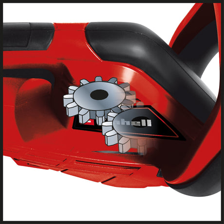 Masina de tuns gard viu electrica Einhell GH - EH 4245, 420 W, lungime de taiere 450 mm, dimensiune de taiere 12 mm, angrenaj metalic, husa de cutit din aluminiu, aparatoare de mana. Einhell - scule electrice si unelte profesionale - BricoMart