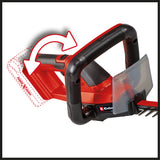 Masina de tuns gard viu pe acumulator Einhell GC - CH 18/50 Li Solo Power X - Change (Li - ion, cutie de viteze metalica, capac de lama din aluminiu, incl. tolba fara acumulator sau incarcator Einhell - scule electrice si unelte profesionale - BricoMart