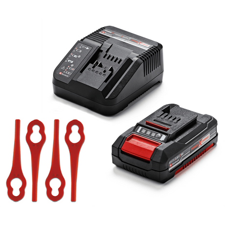 Masina de tuns iarba pe acumulator Einhell GC - CT 18/24 Li Power X - Change (18 V, protectie pentru flori, maner telescopic lung reglabil infinit, 20 de lame din plastic, acumulator de 2,0 Ah si incarcator Einhell - scule electrice si unelte profesionale - BricoMart