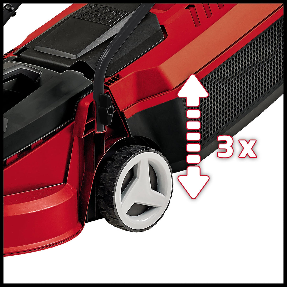 Masina de tuns iarba/gazon electrica Einhell GC - EM 1000/30 (1.000 W, latime de taiere de 30 cm, cutie de colectare de 25 l, ghidon pliabil, usoara si robusta Einhell - scule electrice si unelte profesionale - BricoMart