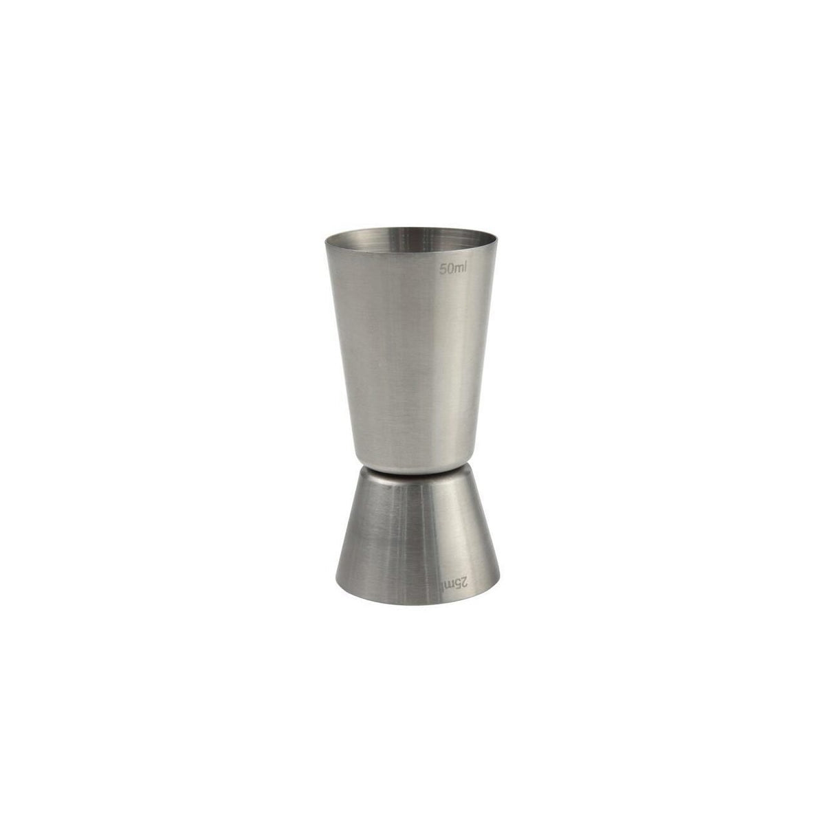 Masura servire bauturi spritoase cu 2 parti de 25 si 50 ml, inox, 40x(H)85 mm, Hendi