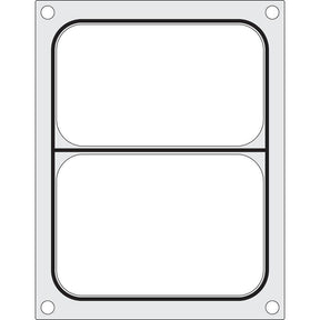Matrita sigilare pentru doua recipiente 178x113 mm