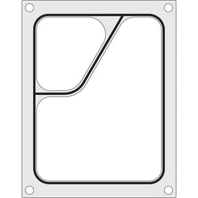 Matrita sigilare pentru un recipient cu doua compartimente 227x178 mm