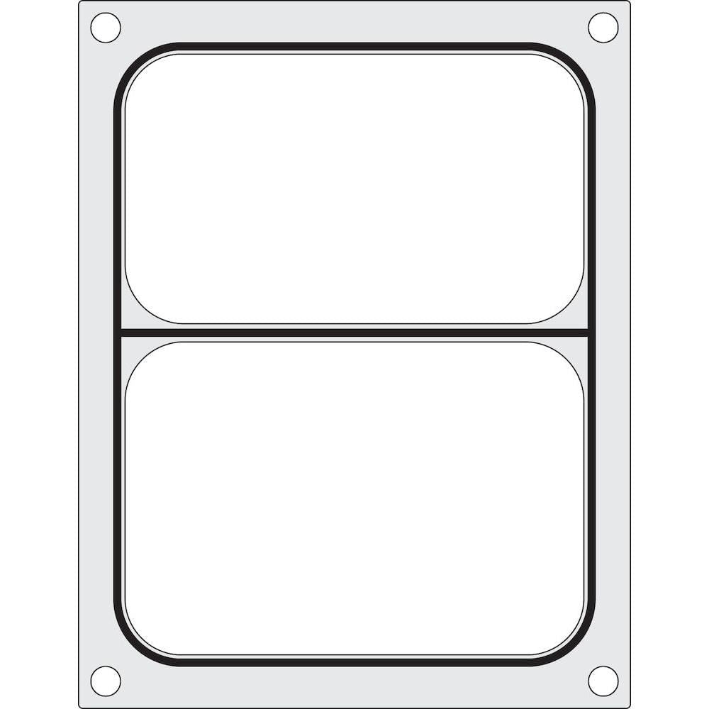 Matrita sigilare pentru un recipient cu doua compartimente 227x178 mm