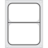 Matrita sigilare pentru un recipient cu doua compartimente 227x178 mm