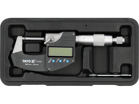 MICROMETRU DIGITAL PT EXTERIOR 0 - 25MM Yato YT - 72306 Yato - scule electrice si unelte profesionale - BricoMart