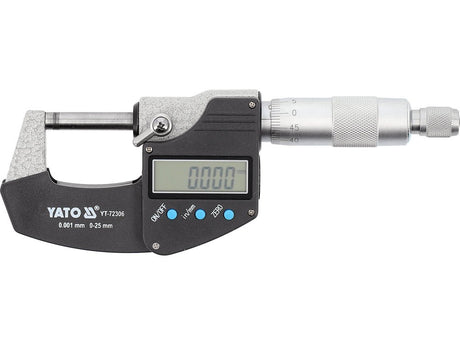 MICROMETRU DIGITAL PT EXTERIOR 0 - 25MM Yato YT - 72306 Yato - scule electrice si unelte profesionale - BricoMart