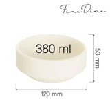 Bol stivuibil Fine Dine, Crema 380 ml, 120 mm