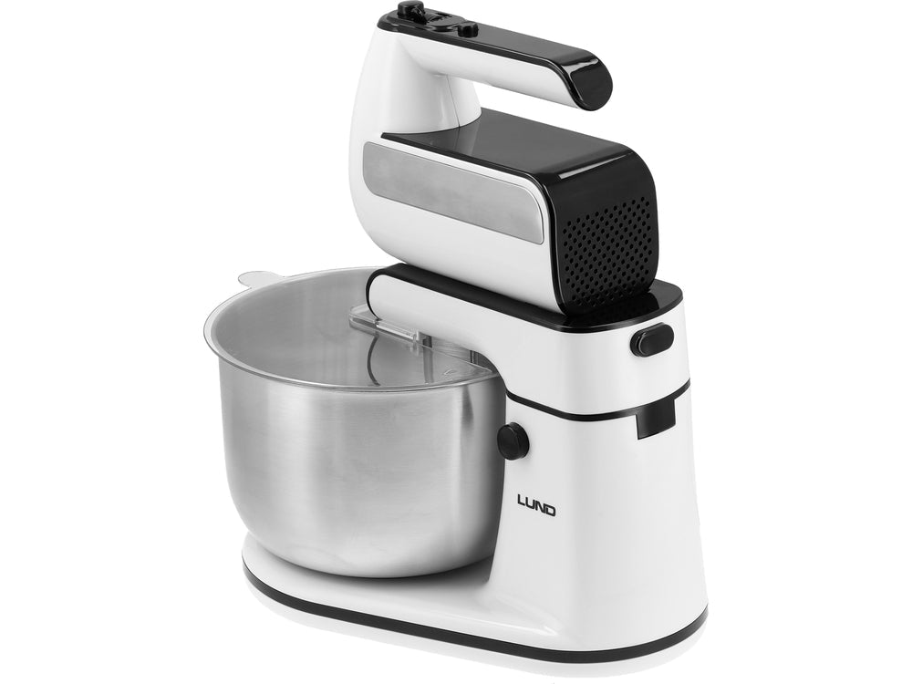 MIXER DE MÂNĂ CU BOL DIN OȚEL INOXIDABIL Lund 67791 , 500W , 3 L , Turbo , 700 W , sistem de răcire eficient Lund - scule electrice si unelte profesionale - BricoMart