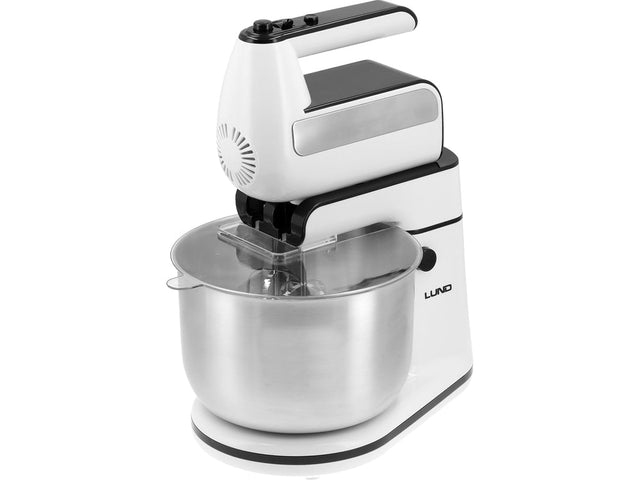 MIXER DE MÂNĂ CU BOL DIN OȚEL INOXIDABIL Lund 67791 , 500W , 3 L , Turbo , 700 W , sistem de răcire eficient Lund - scule electrice si unelte profesionale - BricoMart