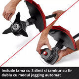 Motocoasa pe acumulator Einhell Professional GP-BC 36/430 Li-i BL - Solo Power X-Change, 36 V, motor fara perii, latime taiere 43 mm, fir dublu cu avans automat, disc cu 3 dinti, fara baterie - imagine 11