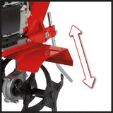 Motosapa pe benzina Einhell GC - MT 2236, 2,2 kW, rezervor de 2 l, motor OHV monocilindric in 4 timpi, saboti de frana reglabili pe inaltime si manere stabile, functie de oprire a lamei cultivatorului Einhell - scule electrice si unelte profesionale - BricoMart