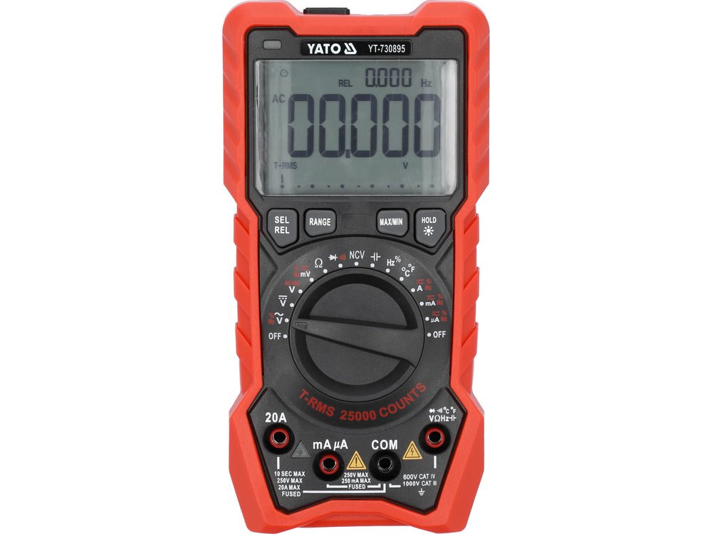 MULTIMETRU DIGITAL RMS ,AFISAJ LCD 25000 Yato YT - 730895 Yato - scule electrice si unelte profesionale - BricoMart