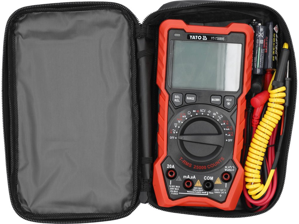 MULTIMETRU DIGITAL RMS ,AFISAJ LCD 25000 Yato YT - 730895 Yato - scule electrice si unelte profesionale - BricoMart