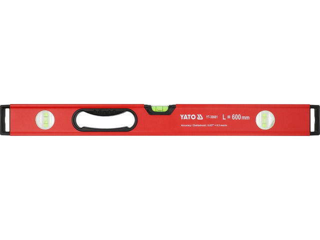 Nivela aluminiu YATO YT-30081, 600 mm cu maner 3 bule
