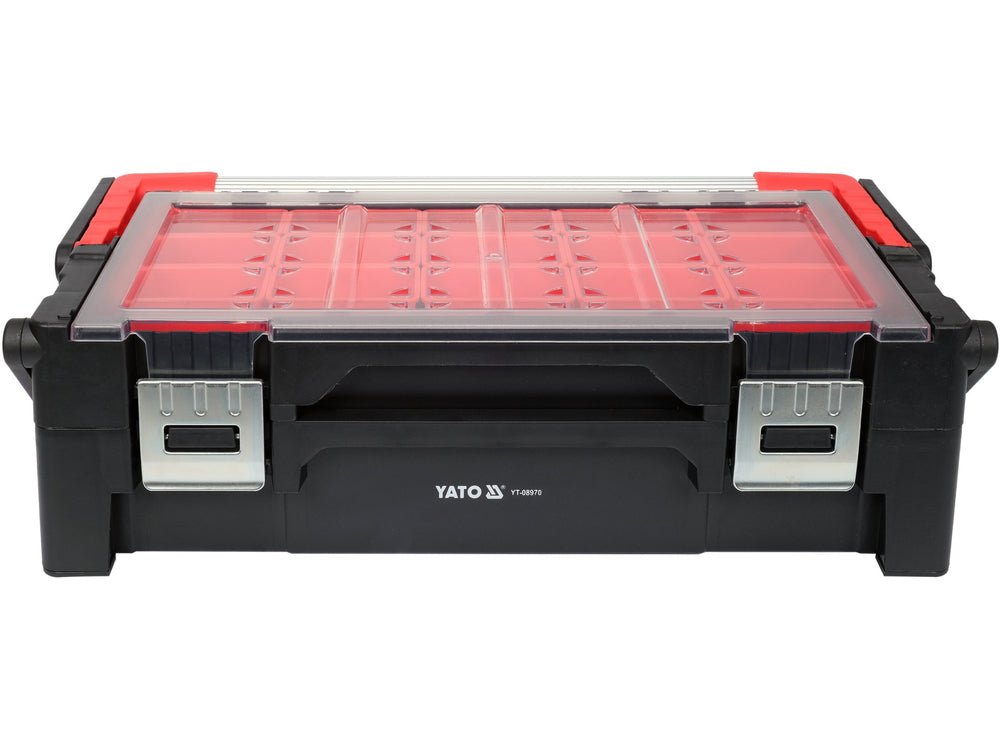 ORGANIZATOR PLIABIL, 21 COMPARTIMENTE Yato YT - 08970 - 155 x 120 x 92 mm, 95 x 60 x 50 mm Yato - scule electrice si unelte profesionale - BricoMart