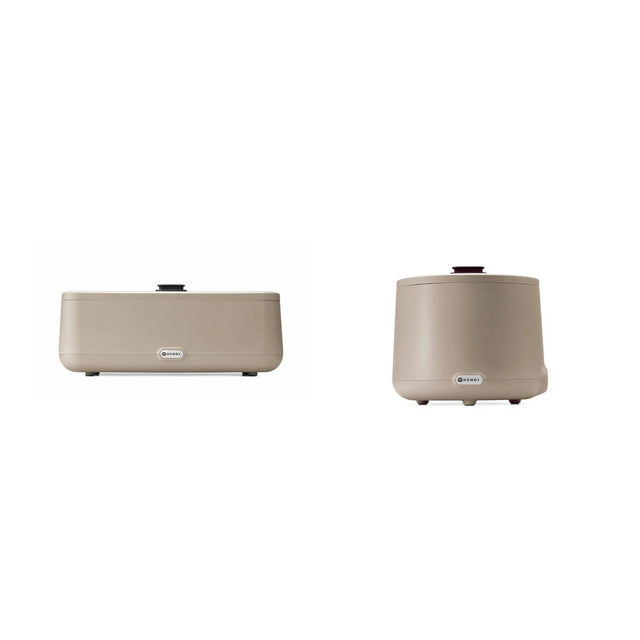 Pachet Chafing dish UNIQ Bej + Fierbator supa 8L Bej