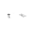 Pachet Tavă GN 1/6 150mm 2.4L + Capac GN 1/6 inox