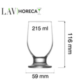 Pahar cu picior Riverside, 215ml, LAV