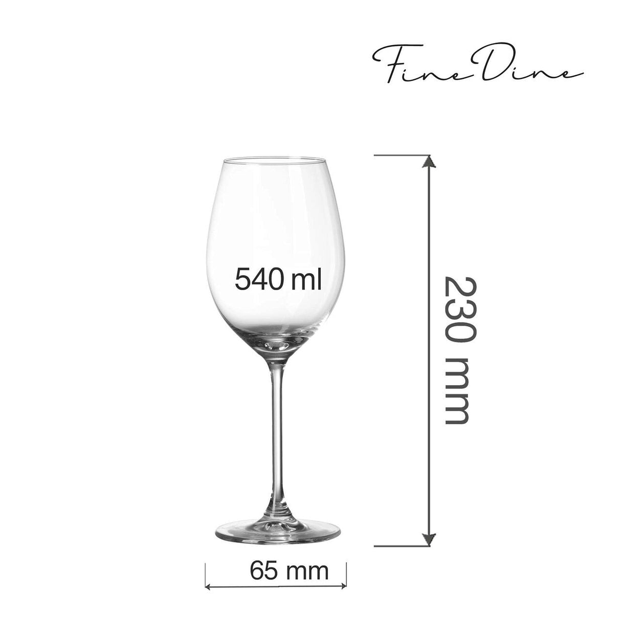 Pahar de vin Cantare, 540 ml Fine Dine