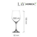Pahar de vin Valencia 300 ml, LAV