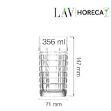 Pahar înalt Glasgow 356 ml, LAV