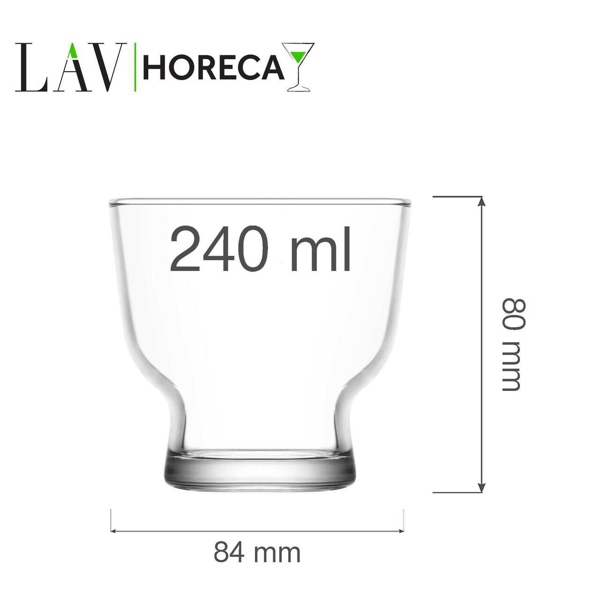 Pahar Palermo 240 ml, LAV