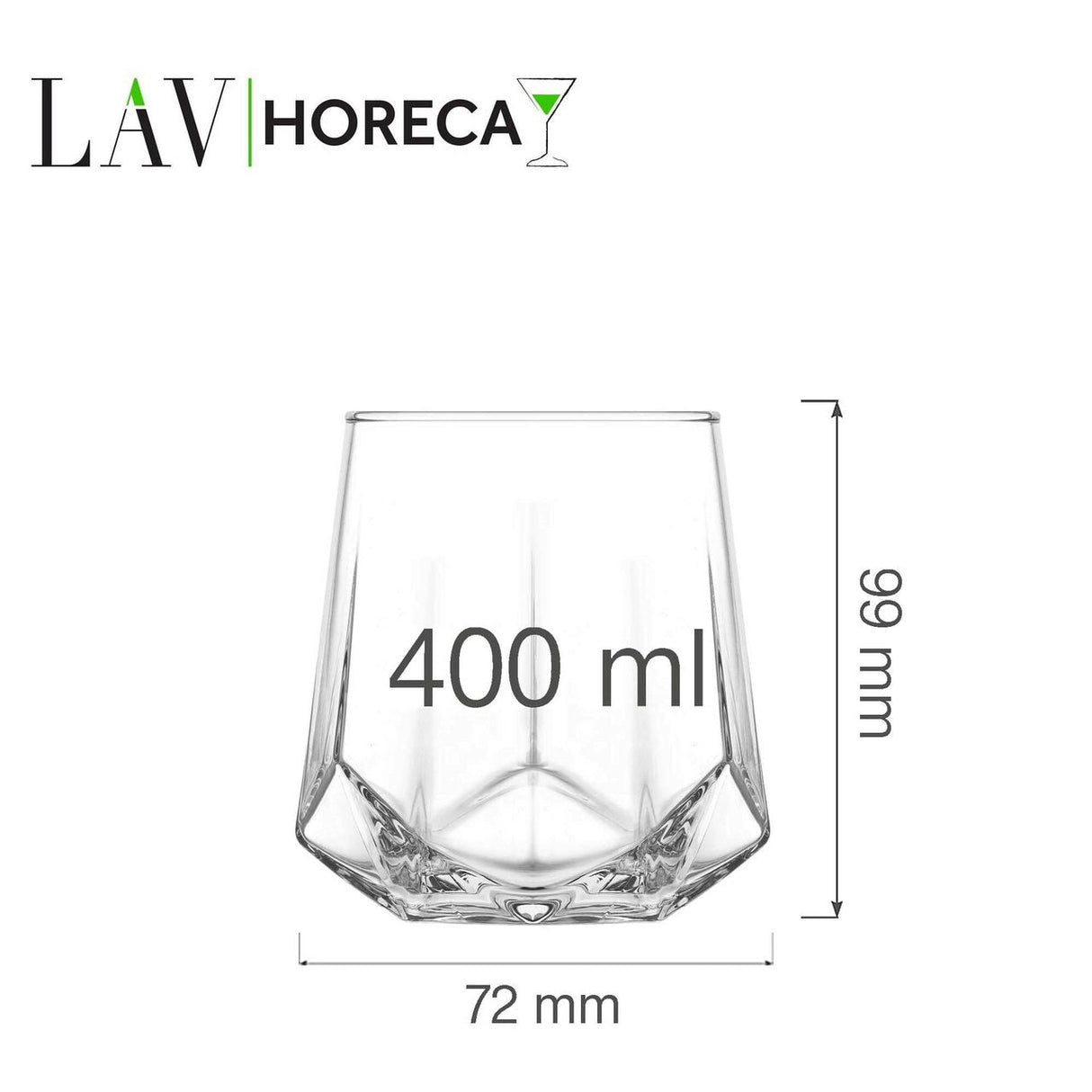 Pahar pentru whisky Verona 400 ml, LAV