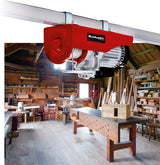 Palan electric Einhell TC - EH 600 (1.050 W, capacitate de incarcare fara rola de ghidare 300 kg pana la 18 m / cu rola de ghidare 600 kg pana la 9 m, cablu de 18 m, Ø 4,5 mm, incl. dispozitiv de siguranta pe carligul de incarcare Einhell - scule electrice si unelte profesionale - BricoMart