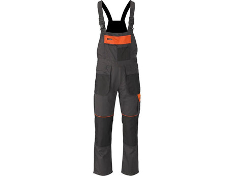 PANTALONI DE LUCRU CU PIEPTAR, ANDESITE, MARIMEA M Yato YT - 80913 - Pantaloni de lucuru cu pieptar, rezistent Yato - scule electrice si unelte profesionale - BricoMart