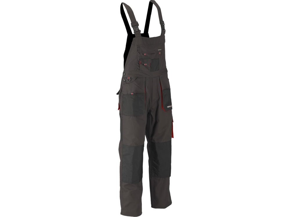 PANTALONI DE LUCRU CU PIEPTAR, BASALT, MARIMEA L/XL Yato YT - 80155 - Pantaloni de lucuru cu pieptar, 267 g, rezistent Yato - scule electrice si unelte profesionale - BricoMart