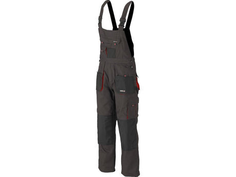 PANTALONI DE LUCRU CU PIEPTAR, BASALT, MARIMEA L/XL Yato YT - 80155 - Pantaloni de lucuru cu pieptar, 267 g, rezistent Yato - scule electrice si unelte profesionale - BricoMart