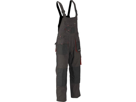 PANTALONI DE LUCRU CU PIEPTAR, BASALT, MARIMEA M Yato YT - 80153 - Pantaloni de lucuru cu pieptar, 267 g, rezistent Yato - scule electrice si unelte profesionale - BricoMart