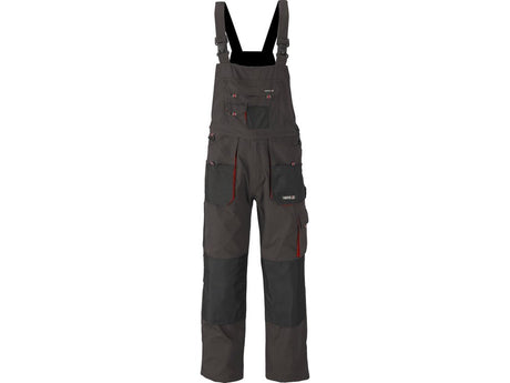 PANTALONI DE LUCRU CU PIEPTAR, BASALT, MARIMEA S Yato YT - 80152 - Pantaloni de lucuru cu pieptar, 267 g, rezistent Yato - scule electrice si unelte profesionale - BricoMart