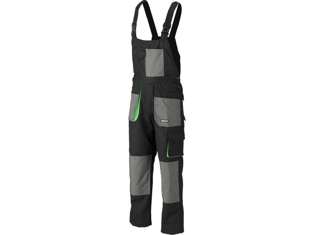 PANTALONI DE LUCRU CU PIEPTAR, PALEA, MARIMEA S Yato YT - 80170 - Pantaloni de lucuru cu pieptar, 270 g, rezistent Yato - scule electrice si unelte profesionale - BricoMart