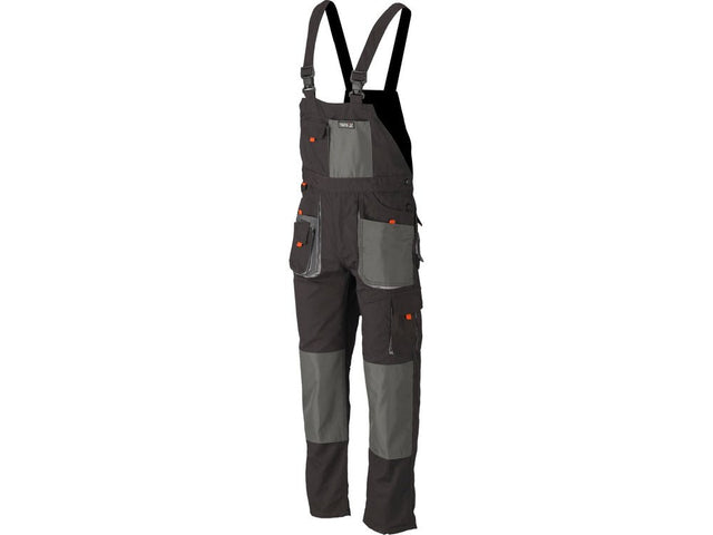 PANTALONI DE LUCRU CU PIEPTAR, PEGMA, MARIMEA L Yato YT - 80190 - Pantaloni de lucuru cu pieptar, 267 g, rezistent Yato - scule electrice si unelte profesionale - BricoMart