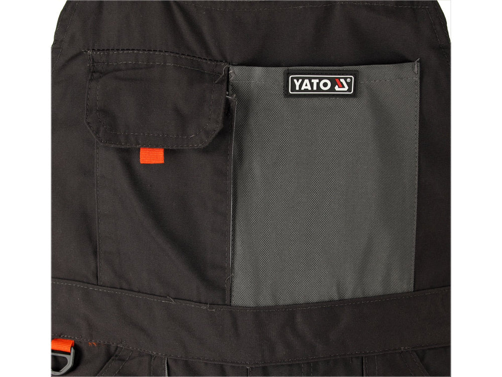 PANTALONI DE LUCRU CU PIEPTAR, PEGMA, MARIMEA L Yato YT - 80190 - Pantaloni de lucuru cu pieptar, 267 g, rezistent Yato - scule electrice si unelte profesionale - BricoMart