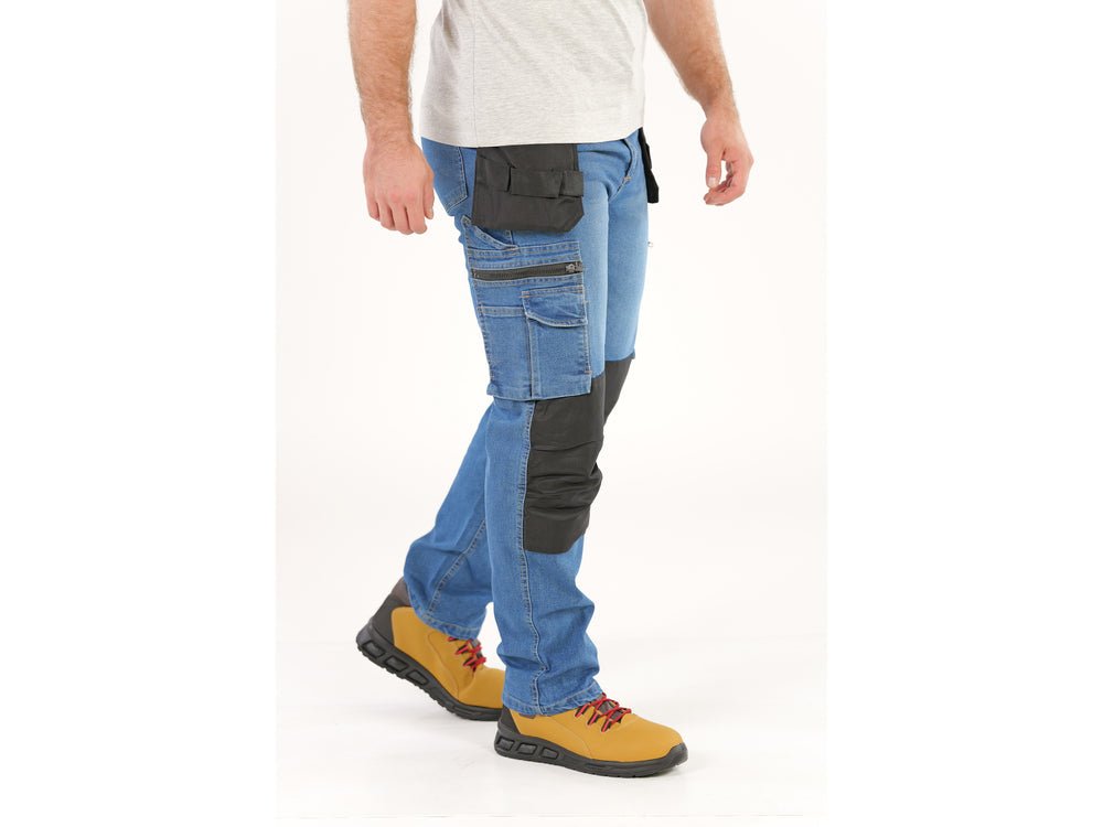 PANTALONI DE LUCRU, JEANS, CU ELASTAN, MARIMEA M Yato YT - 79051 - 325 g, rezistent Yato - scule electrice si unelte profesionale - BricoMart