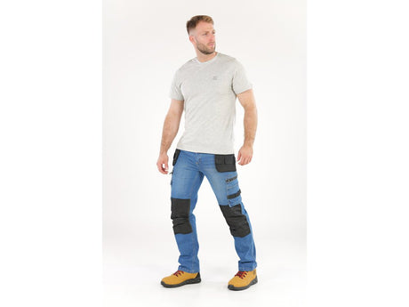 PANTALONI DE LUCRU, JEANS, CU ELASTAN, MARIMEA S Yato YT - 79050 - 325 g, rezistent Yato - scule electrice si unelte profesionale - BricoMart