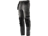 PANTALONI DE LUCRU, JEANS GRI, CU ELASTAN, MARIMEA L Yato YT - 79062 - 325 g, rezistent Yato - scule electrice si unelte profesionale - BricoMart