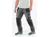 PANTALONI DE LUCRU, JEANS GRI, CU ELASTAN, MARIMEA M Yato YT - 79061 - 325 g, rezistent Yato - scule electrice si unelte profesionale - BricoMart
