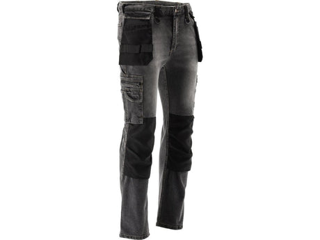 PANTALONI DE LUCRU, JEANS GRI, CU ELASTAN, MARIMEA XL Yato YT - 79064 - 325 g, rezistent Yato - scule electrice si unelte profesionale - BricoMart