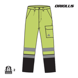 Pantaloni reflectorizanti oriolus YATO YT-79371, M - imagine 9