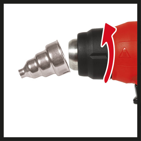Pistol cu aer cald pe acumulator Einhell TE - HA 18 Li - Solo Power X - Change (litiu - ion, 2 niveluri de temperatura, inclusiv duze reductoare, cu jet larg si reflectoare, fara acumulator sau incarcator Einhell - scule electrice si unelte profesionale - BricoMart