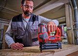 Pistol de cuie pe acumulator Einhell Professional FIXETTO 18/50 N Power X - Change (18 V, 60 de lovituri/min, lungime maxima a cuiului de 50 mm, reglare adancime, lovitura simpla/in serie, incl. 500 de cuie, fara acumulator Einhell - scule electrice si unelte profesionale - BricoMart